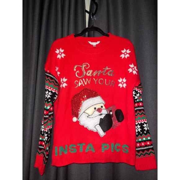 Ugly Christmas Sweater Sweaters - Ugly Christmas Sweater Xmas Size Large